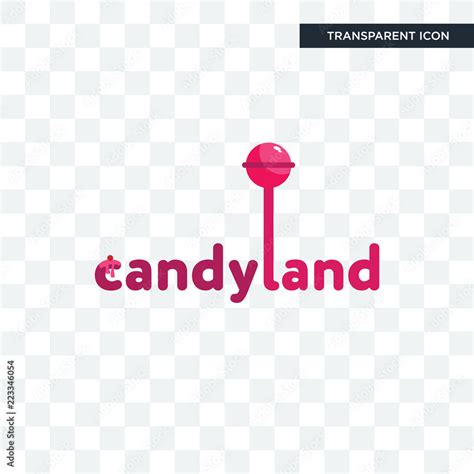 candyland vector icon isolated on transparent background, candyland ...