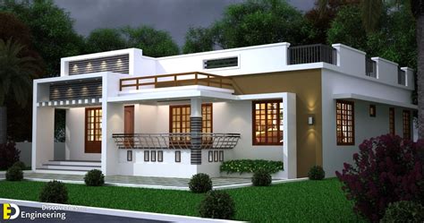 1250 Sq Ft 3BHK Modern Single-Storey House And Free Plan | Engineering ...