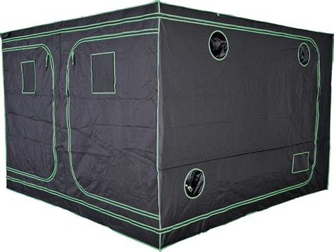 Amazon.com: Green Hut 10x10 Grow Tent, 120"x120"x78" Growing Tent with ...