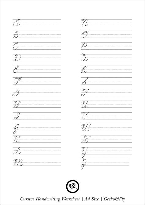 Free Cursive Writing Worksheets | Writing Worksheets