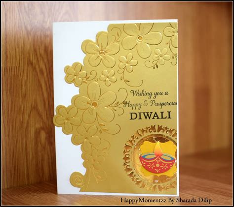 HappyMomentzz crafting by Sharada Dilip: Quick Diwali cards