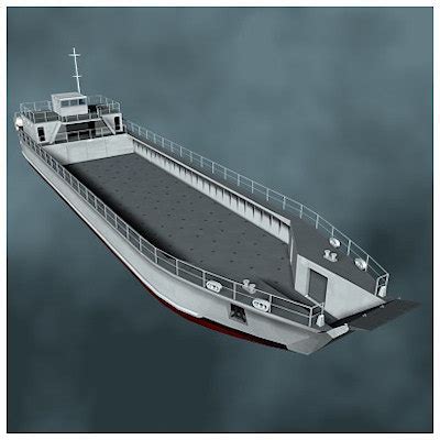 lcm landing craft mechanized 3d model