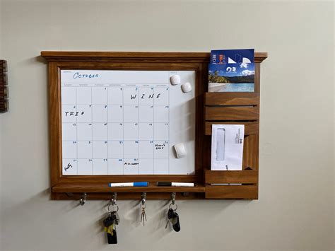 Magnetic Dry Erase Calendar Wall Organizer | Etsy