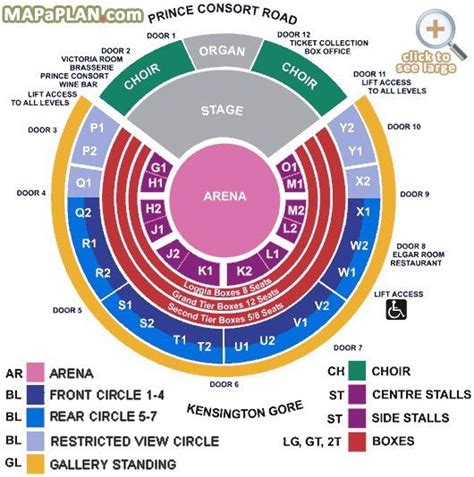 8 Images Royal Albert Hall Seating Chart And View - Alqu Blog