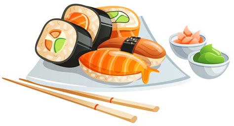 Sushi Japanese Cuisine Clip art - Sushi PNG Clipart Image png download ...