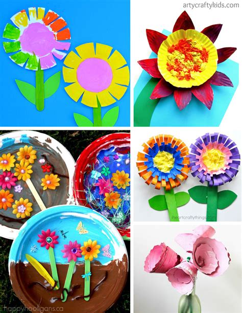 50 fabulous flower crafts for kids | The Craft Train