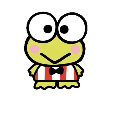 Keroppi Cute Frog Bowtie Playful Illustration Clipart | PNG All