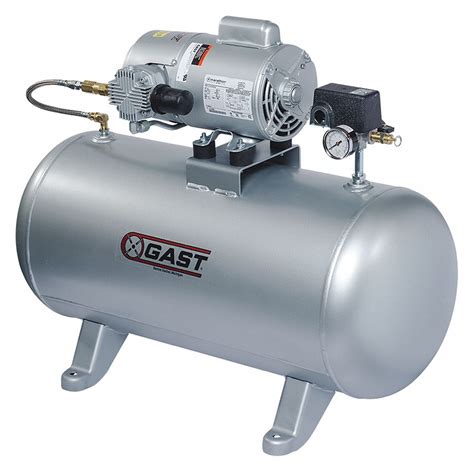 GAST Electric Air Compressor,Tank Mounted - 5Z674|5HCD-101T-M550NGX ...