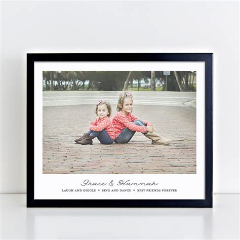 Personalized Sisters Wall Art // Sister Quotes – Papermints