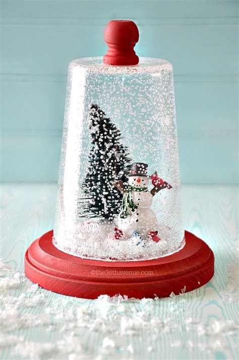 15 DIY Snow Globe Projects • The Budget Decorator | Christmas snow ...