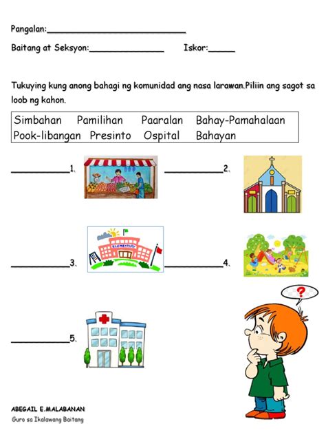 Araling Panlipunan 2 Worksheets | PDF