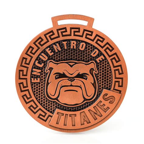 Oem Custom Double Side Design Stamp Copper Dog Medal - Medals