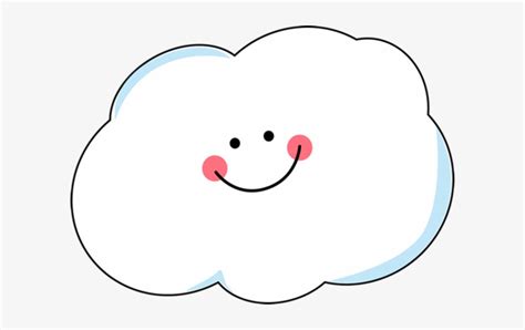 Clip Art Smiling Cloud Clipart - Happy Cloud Clipart PNG Image ...