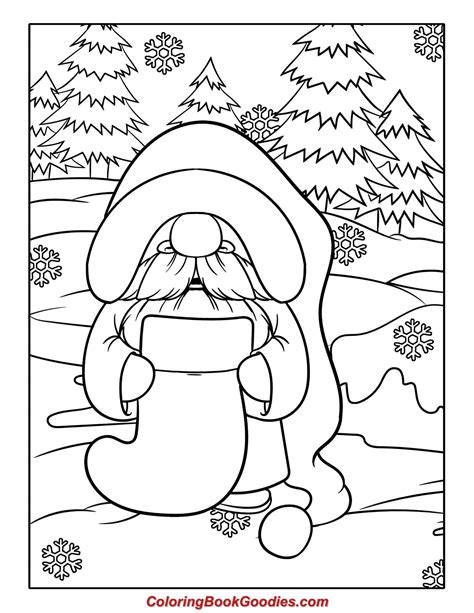 Free printable christmas gnome coloring pages day 3 – Artofit