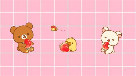 🔥 Free Download Pink Aesthetic Rilakkuma Desktop Wallpaper Cute by ...