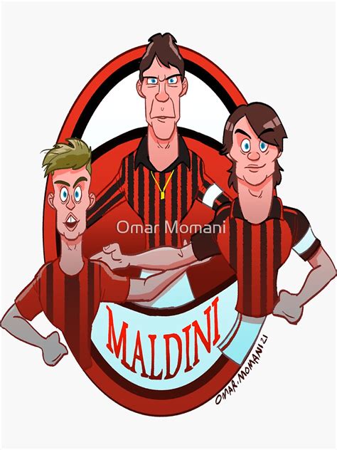 "The Maldini Family" Sticker for Sale by omarmomani | Redbubble