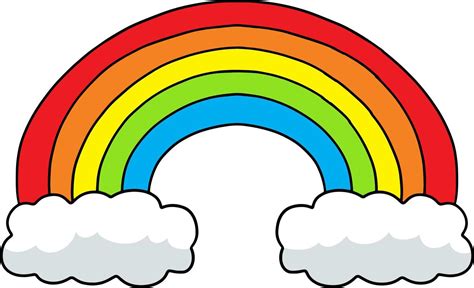 Rainbow Cartoon Colored Clipart Illustration 8944160 Vector Art at Vecteezy