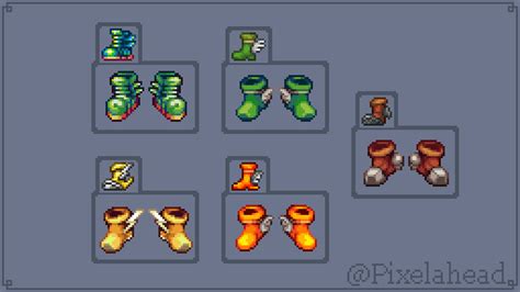 Some Terraria Boots Remake (Resprite) : r/Terraria