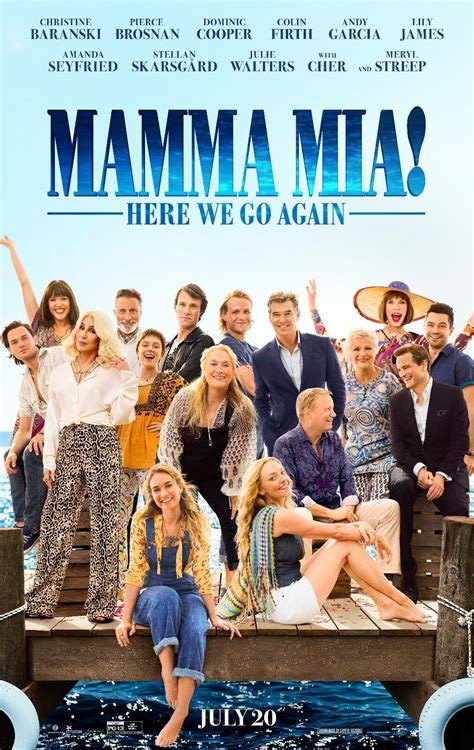 MAMMA MIA HERE WE GO AGAIN POSTER A4 A3 A2 A1 CINEMA FILM MOVIE LARGE ...