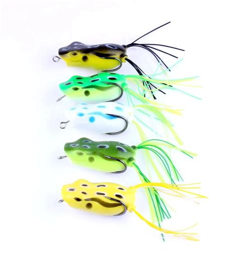 5pcs New Frog Lure Soft Fishing Lure Topwater Ray Frog Bait Isca ...