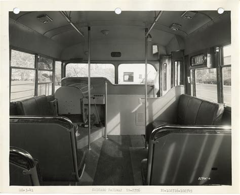 Interior, Yellow Truck and Coach bus, Model 2706, Chicago Railway | DPL ...