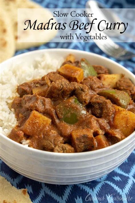 Slow Cooker Madras Beef Curry • Curious Cuisiniere