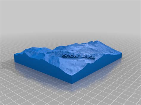 Snow Lake 3D Trail Map - PNW Hiking Trail by Jay Speidell | Download ...