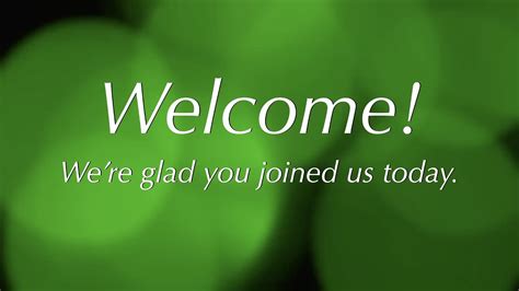 Welcome! We're glad you joined us today. - YouTube