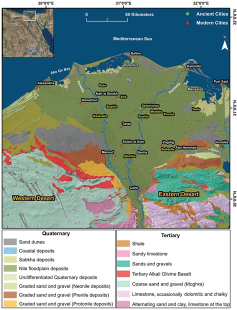 Tracing Holocene channels and landforms of the Nile Delta through ...