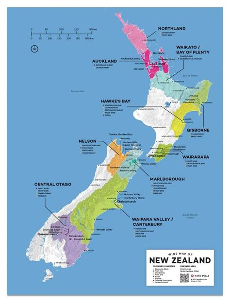 Detailed New Zealand Wine Regions Map | Wine Posters - Wine Folly ...