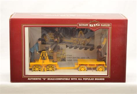 Sold Price: Bachmann Big Haulers G Ga. 96201 Hand Car with Trailer MINT ...