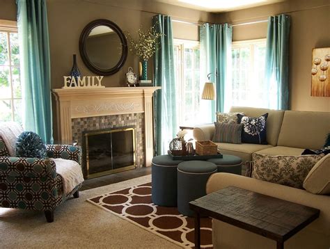 25+ Teal And Brown Living Rooms - Coordination And Inspiration