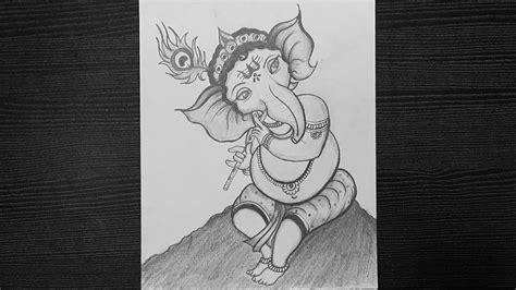 Easy Drawings, Pencil Drawings, Ganpati Bappa, Ganesha, Quick, Art, Art ...