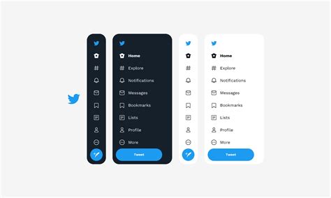 Twitter Side Navigation | Figma