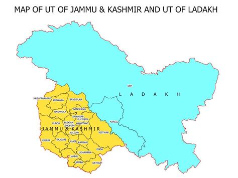 Ladakh In India Map – Map Vector