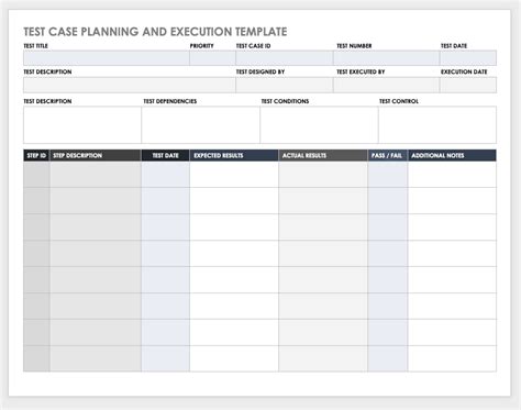 Free Test Case Templates | Smartsheet