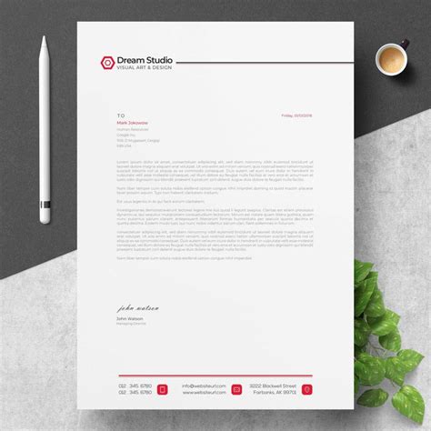 Briefkopfvorlage#briefkopfvorlage in 2020 | Letterhead design ...