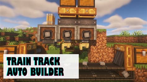 How To Build Train Track Auto Builder - Minecraft Create Mod 0.5 - YouTube