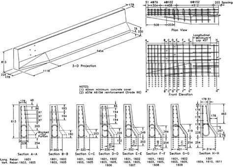 Design details for New Jersey concrete safety shape end section, Design ...