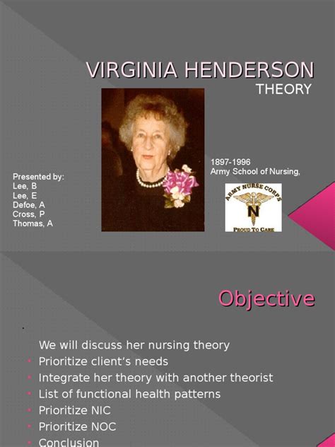 Virginia Henderson Theory[1] | Pain Management | Pain