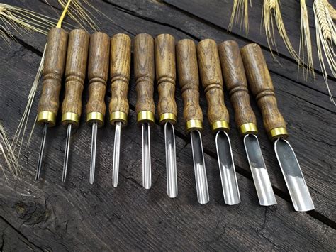 Wood Carving Gouges Set Hand Forged Gouge From Hardened - Etsy