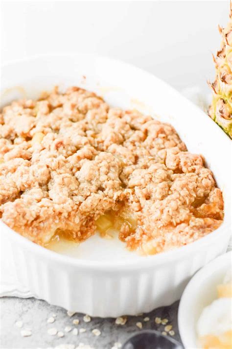 Fresh Pineapple Crisp - It's Not Complicated Recipes