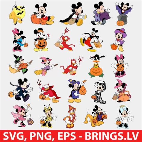 Mickey Halloween SVG Bundle, Mickey Mouse SVG, Halloween SVG, Minnie ...