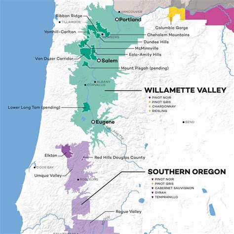 Oregon Wine Map (Digital Download PDF) | Wine Folly