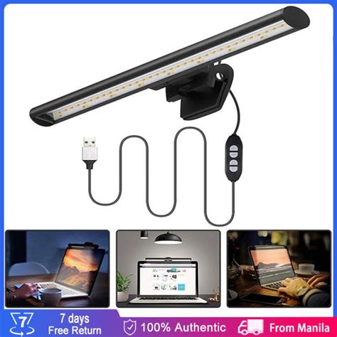 LED Desk Lamp PC Computer Laptop Hanging Monitor Lamp Study Reading USB ...