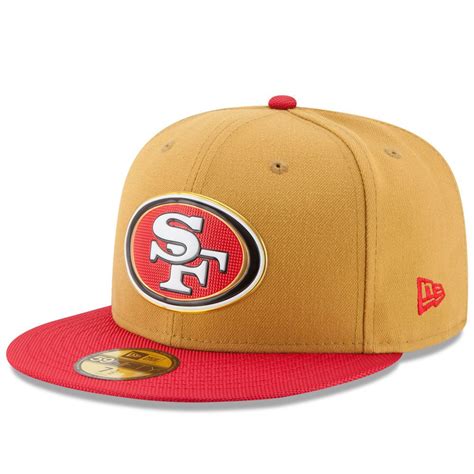 Men's San Francisco 49ers New Era Gold Collection 59FIFTY Fitted Hat ...