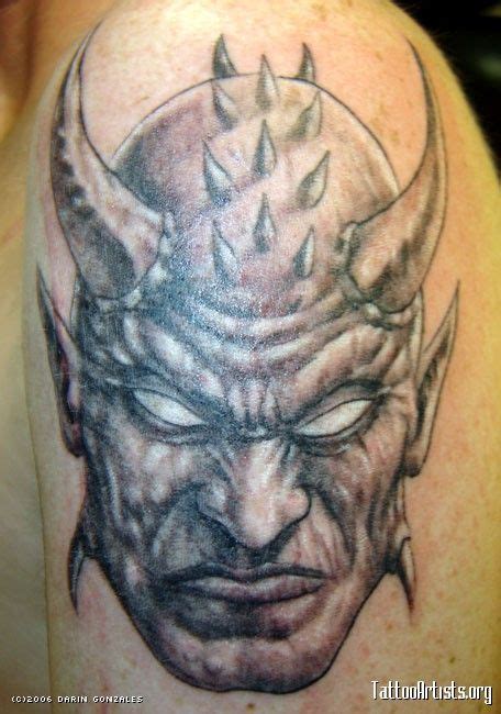 demon head tattoo - Google-søk | Demon tattoo, Dark art tattoo, Skulls ...