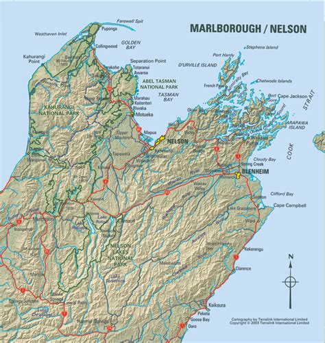 Nelson Map - New Zealand