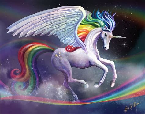 Rainbow Alicorn. Unicorn , Unicorn drawing, Unicorn art HD wallpaper ...