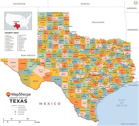 Large Map Of Texas Counties - Shina Dorolisa